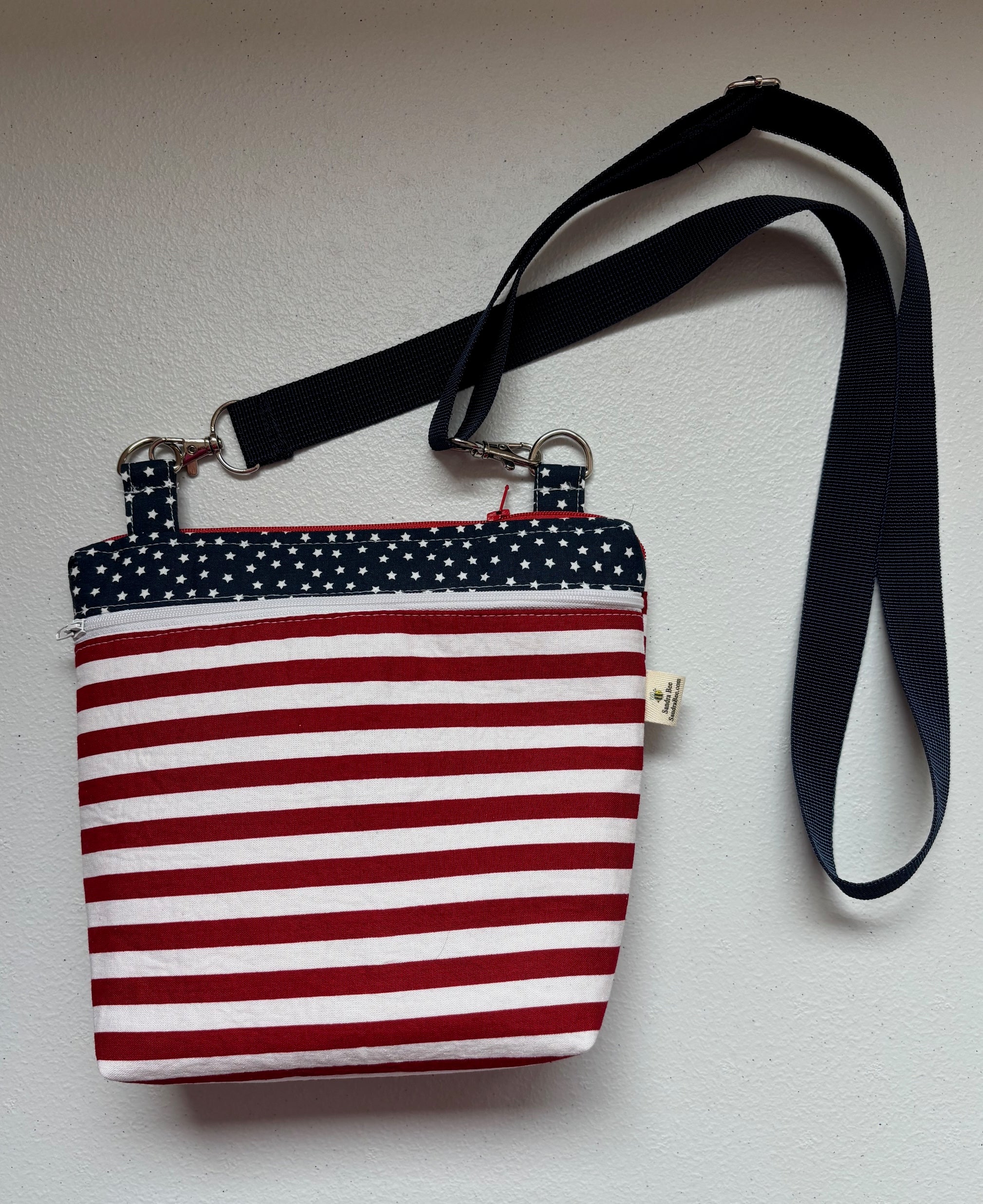 Patriotic 5 pocket Crossbody Bag