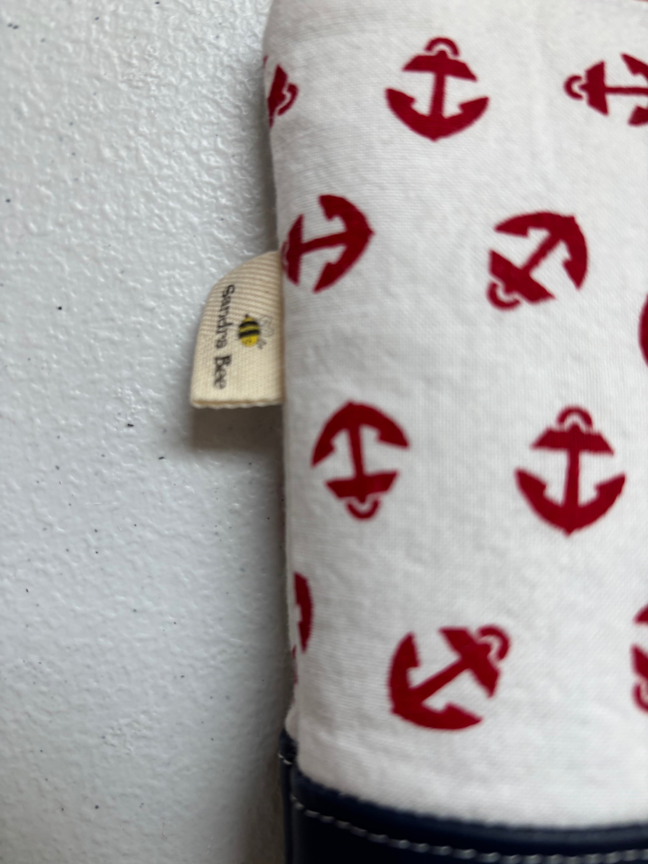 Nautical Vegan Zipper Pouch / Cosmetic / Anything Bag