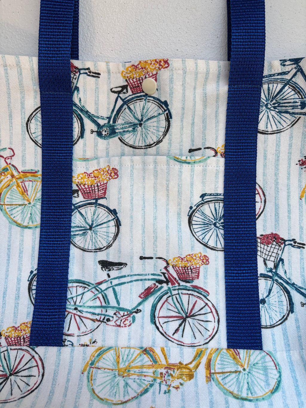 Bicycle Themed Summer Tote Bag