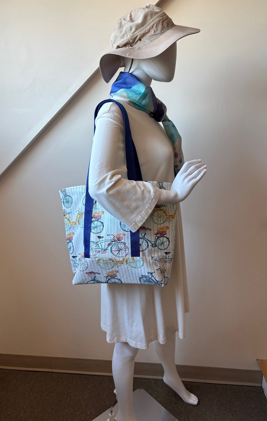Bicycle Themed Summer Tote Bag