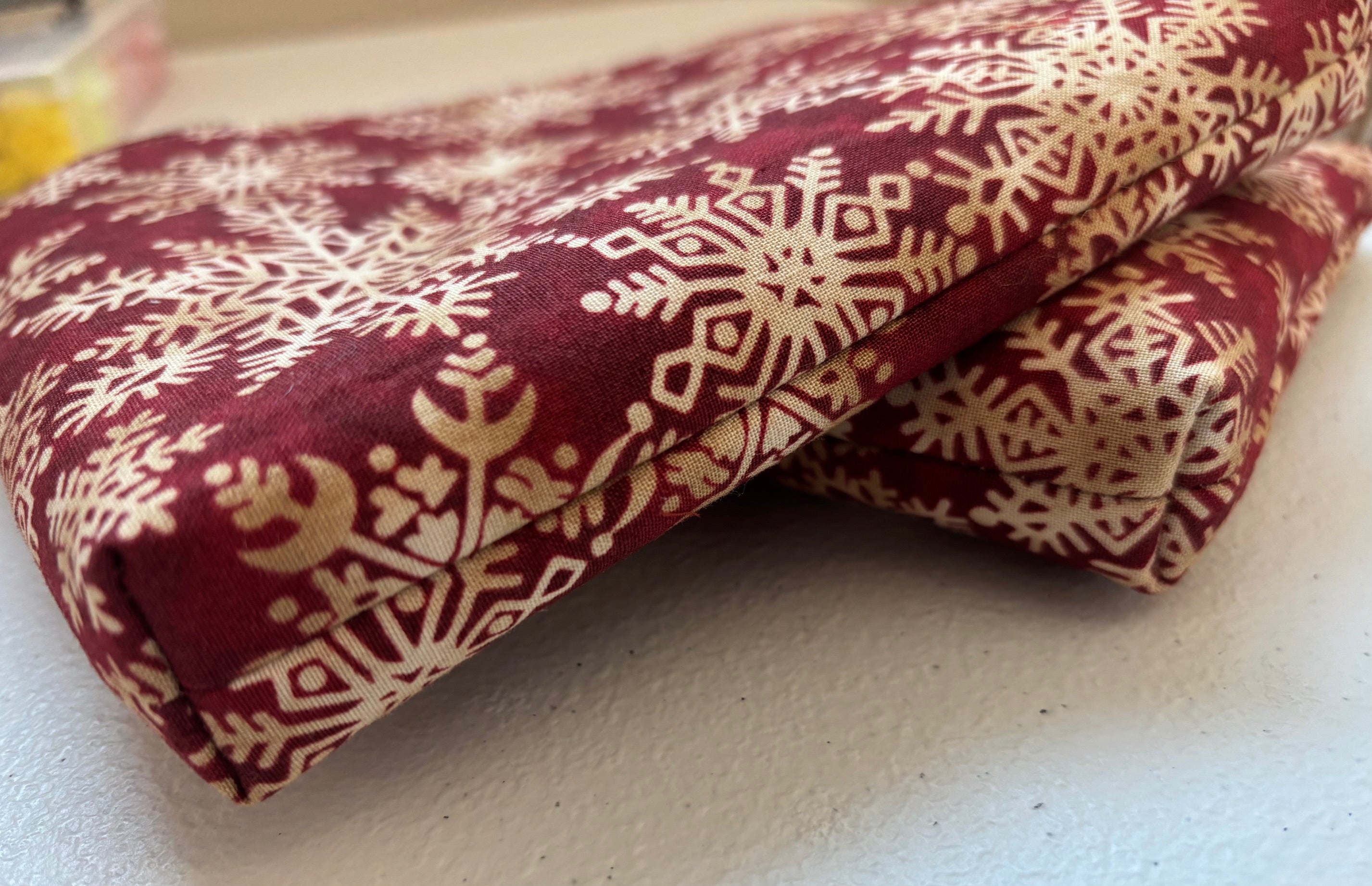 Snowflake design Cosmetic / Anything Zipper Pouch