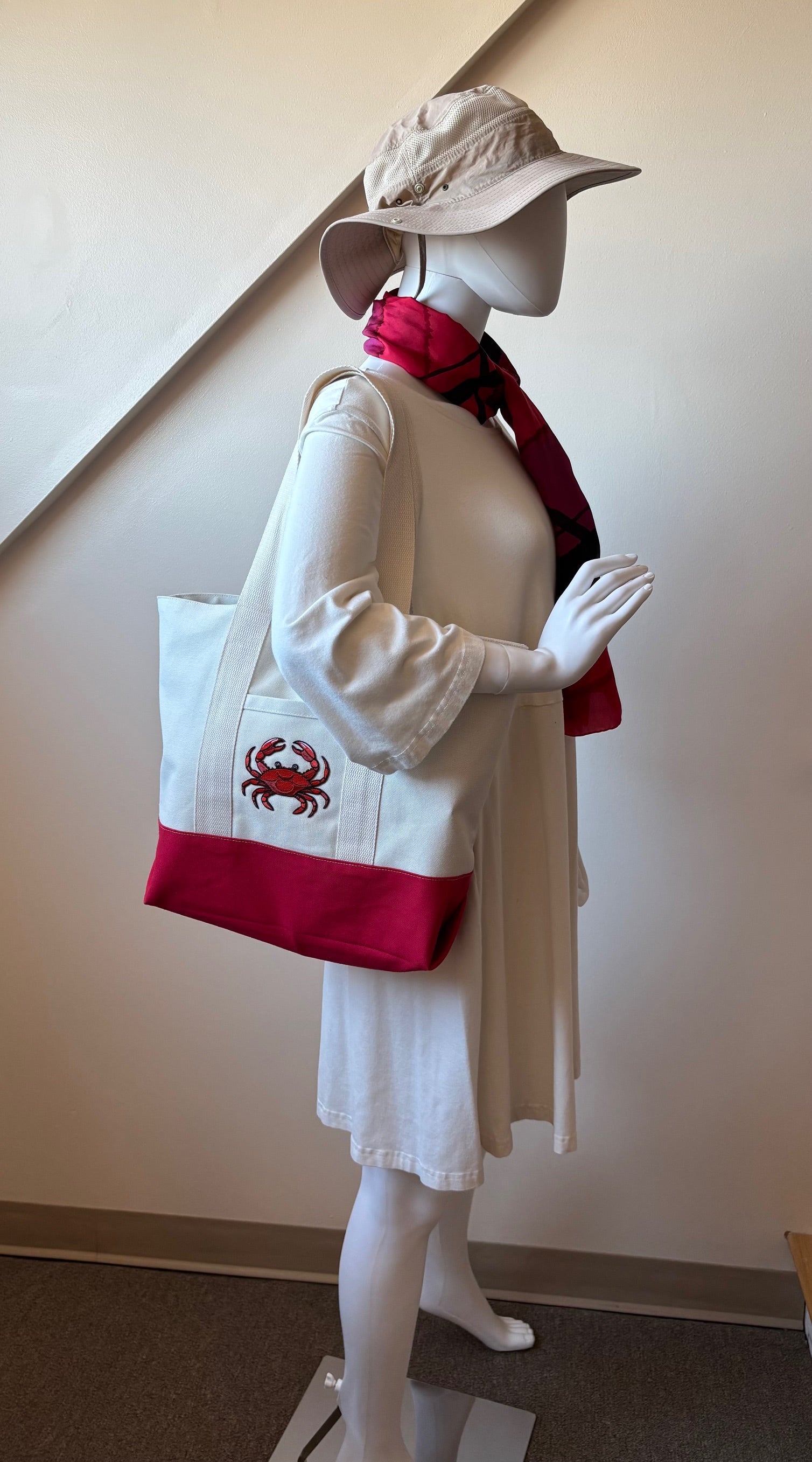 CRAB Cotton Canvas Tote Bag