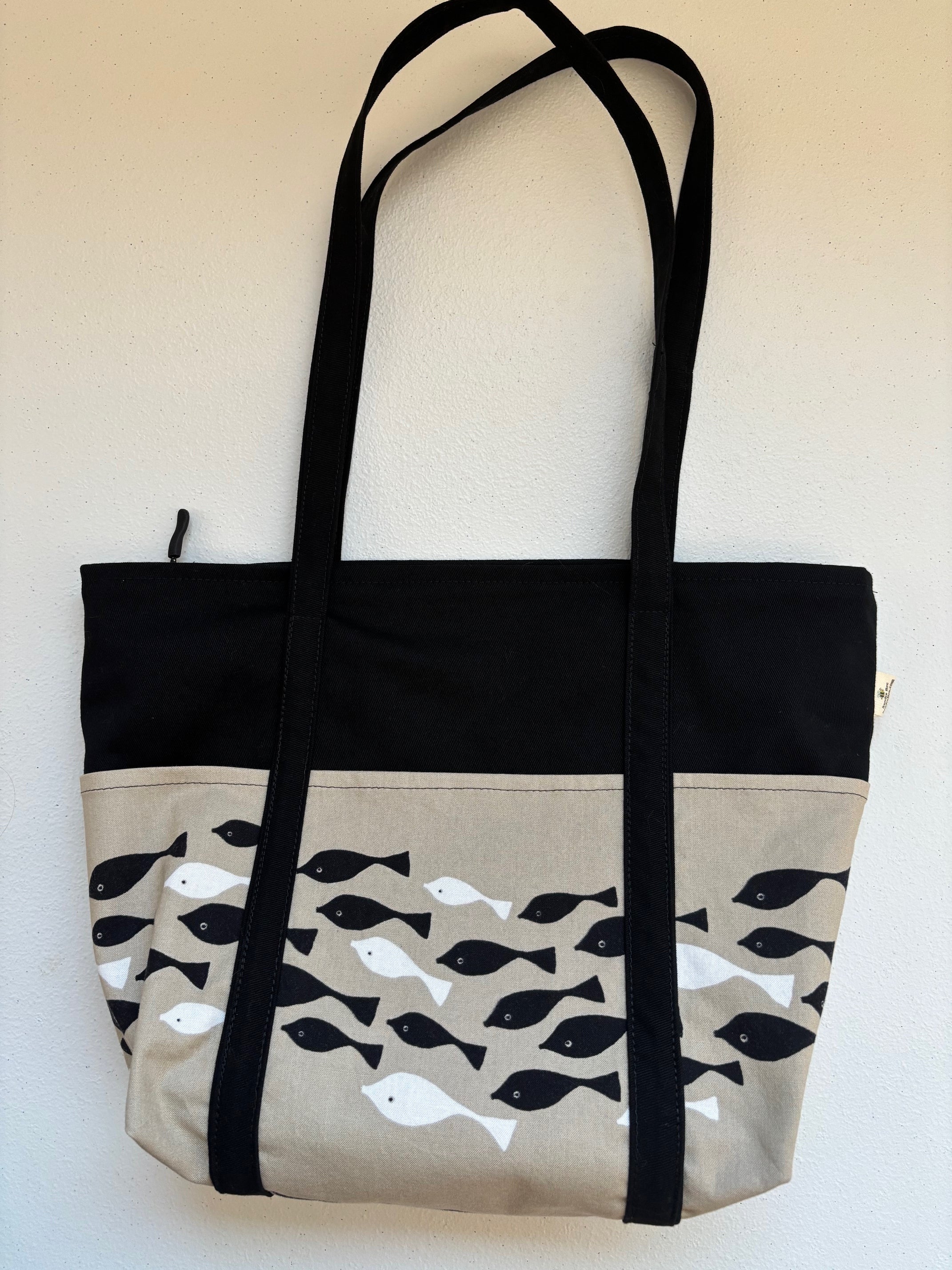 SCHOOL of FISH purse / small tote bag
