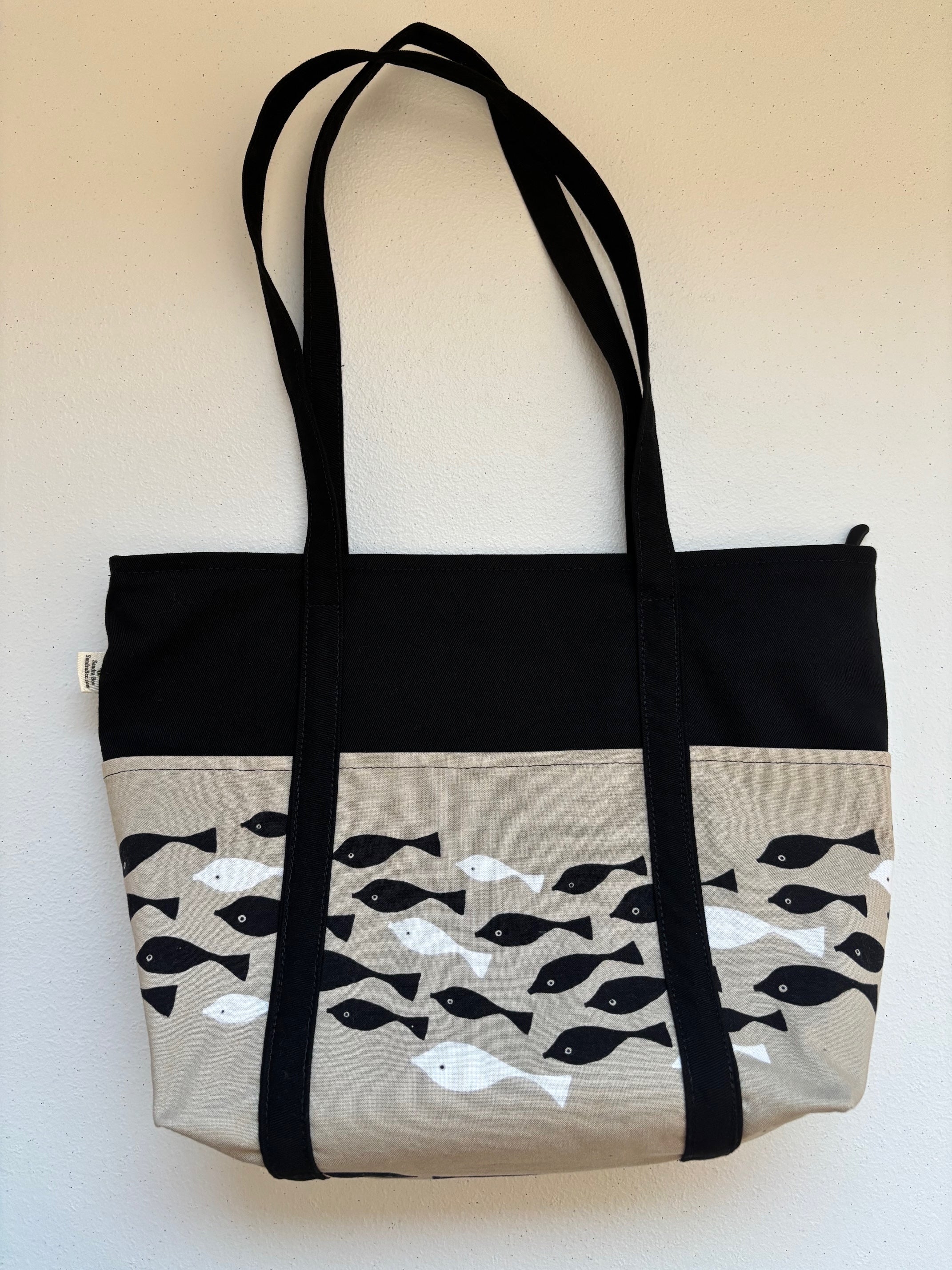 SCHOOL of FISH purse / small tote bag
