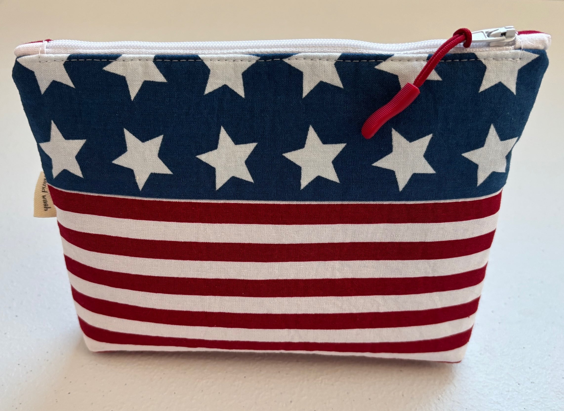 Patriotic Stars & Stripes Zipper Pouch