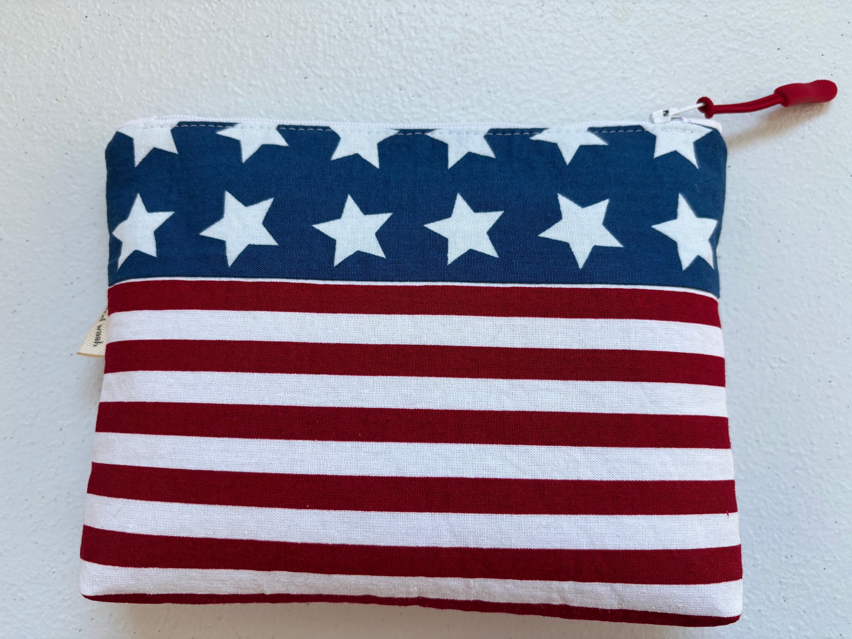 Patriotic Stars & Stripes Zipper Pouch