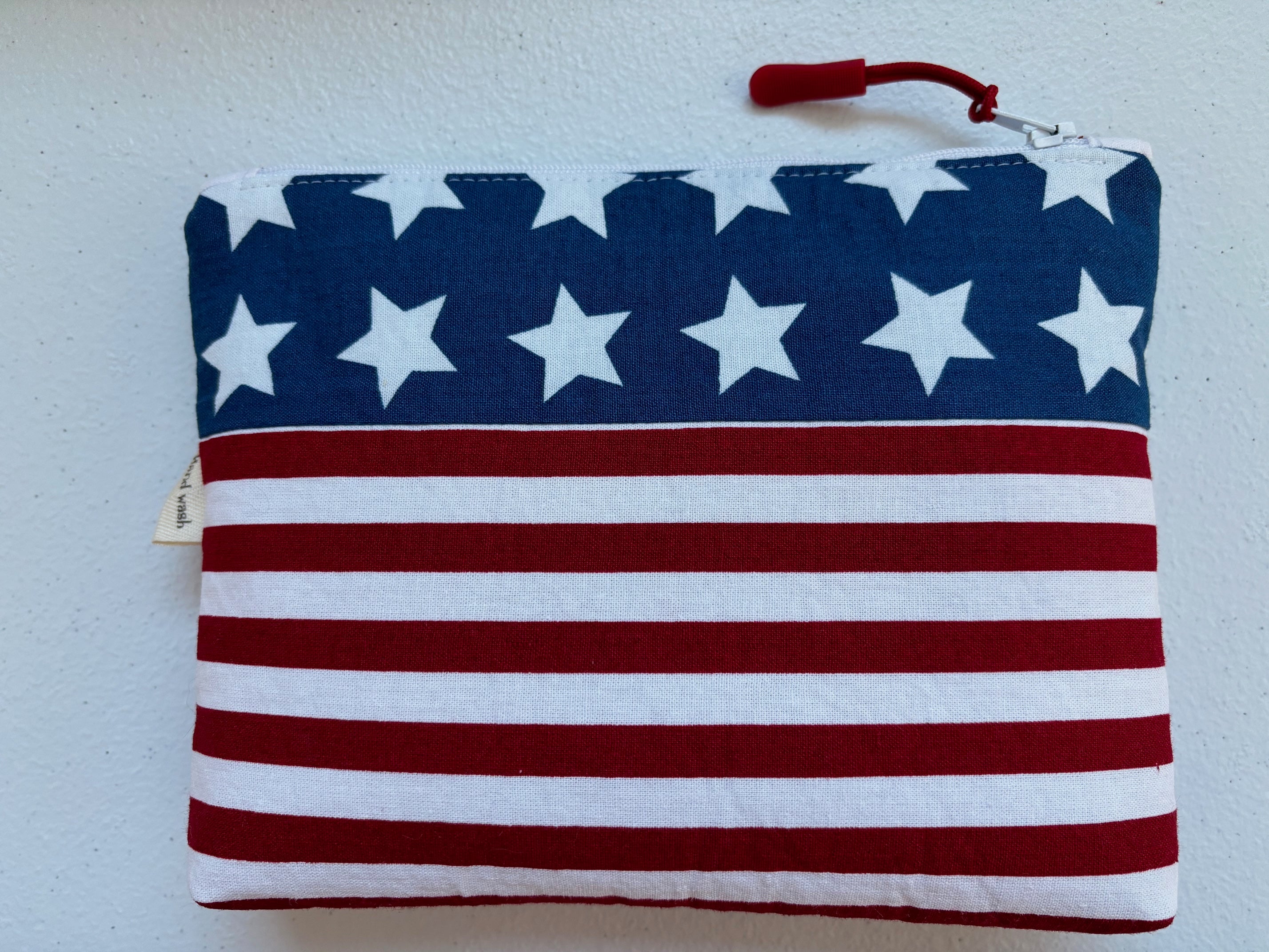 Patriotic Stars & Stripes Zipper Pouch