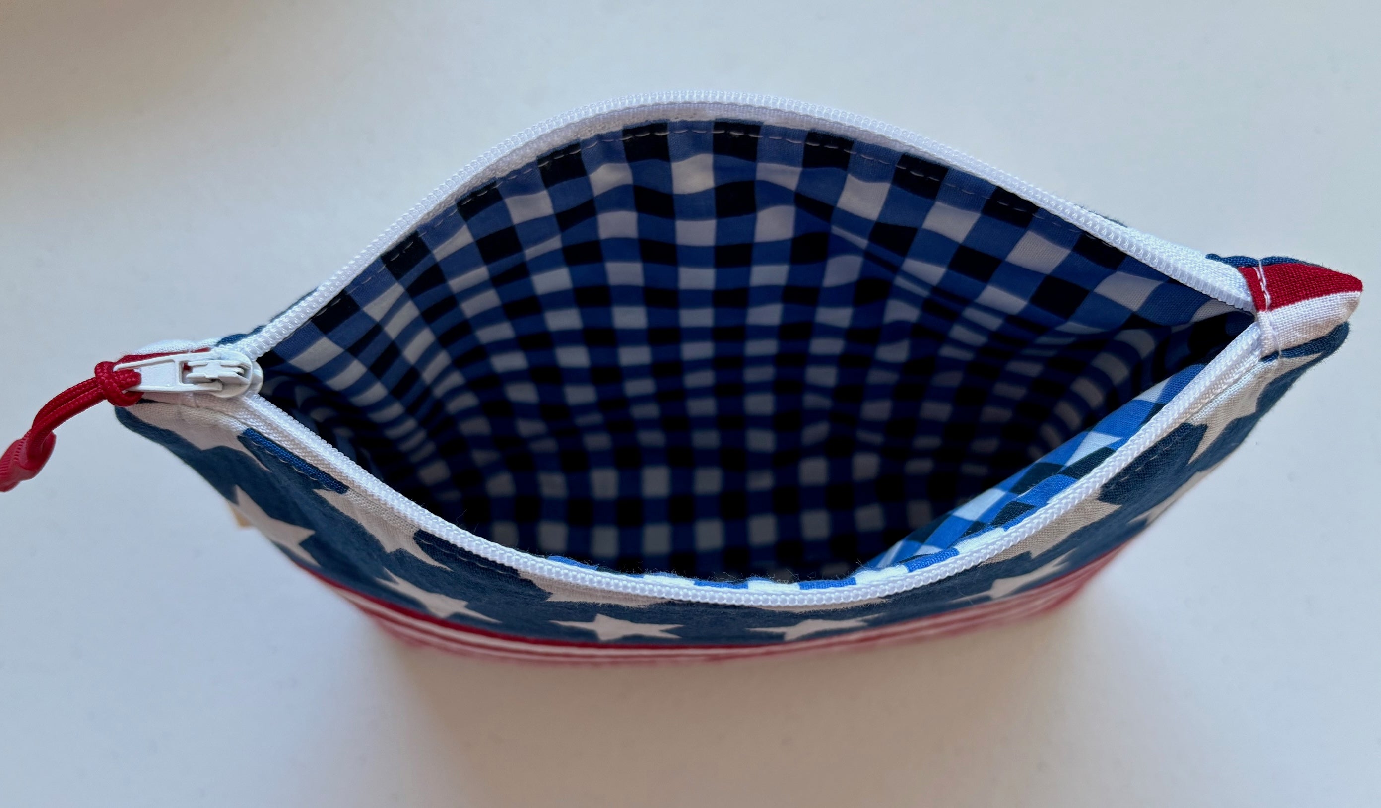 Patriotic Stars & Stripes Zipper Pouch