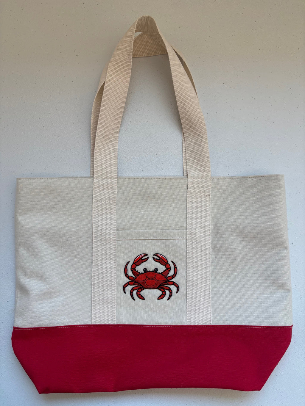 CRAB Cotton Canvas Tote Bag