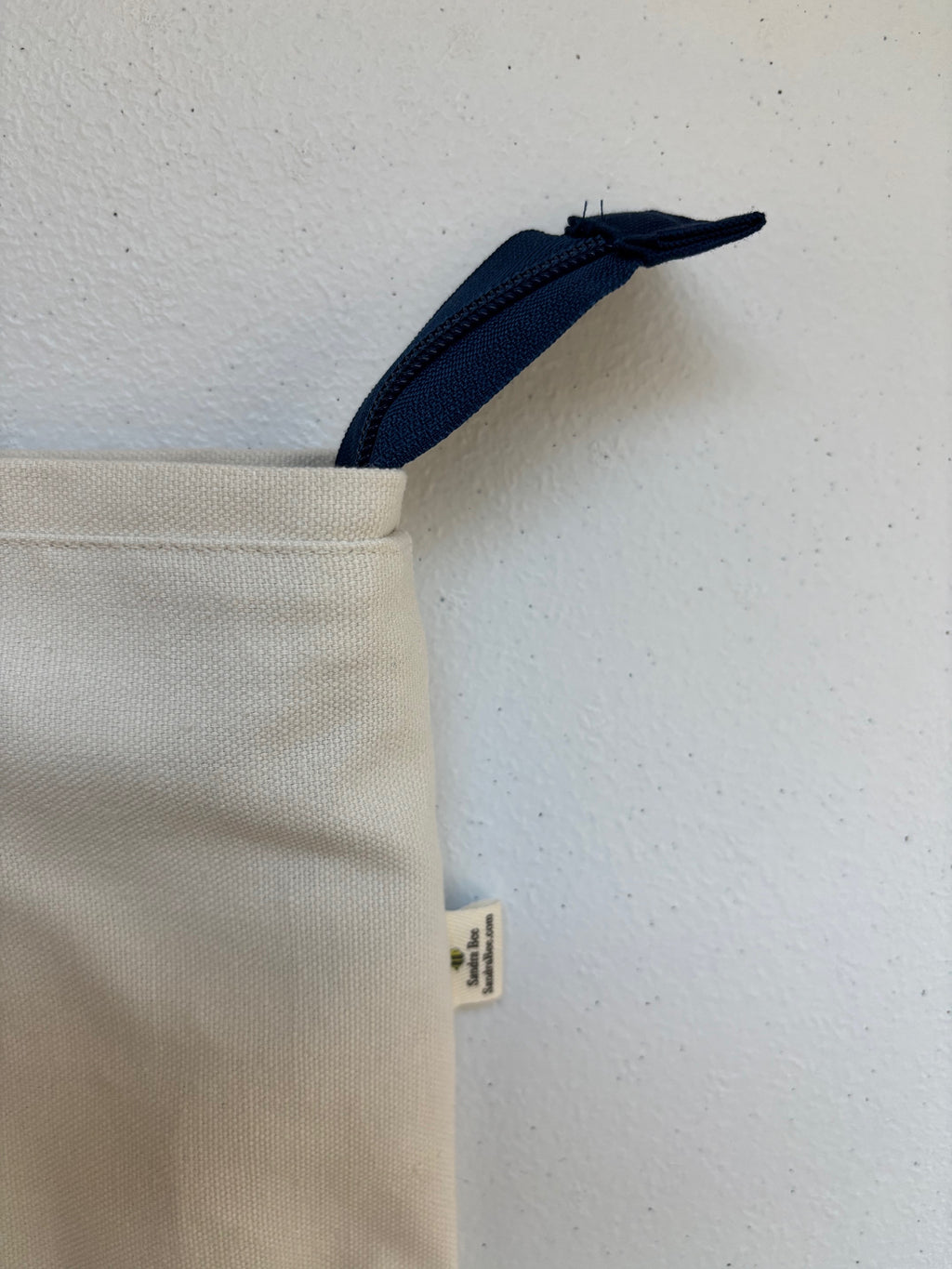 Large handmade SEAGULL canvas tote bag