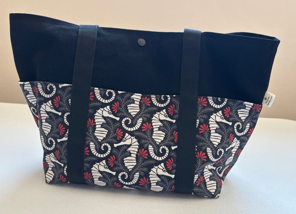 Seahorse purse / small tote bag
