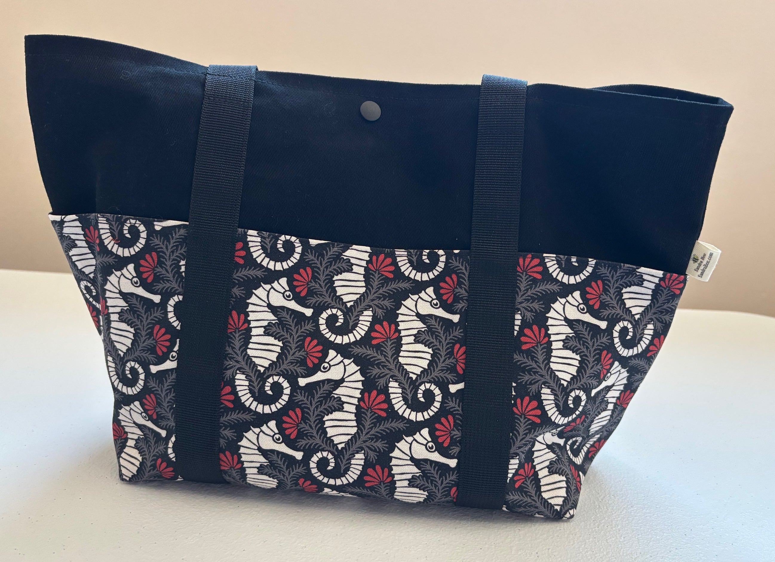 Seahorse purse / small tote bag