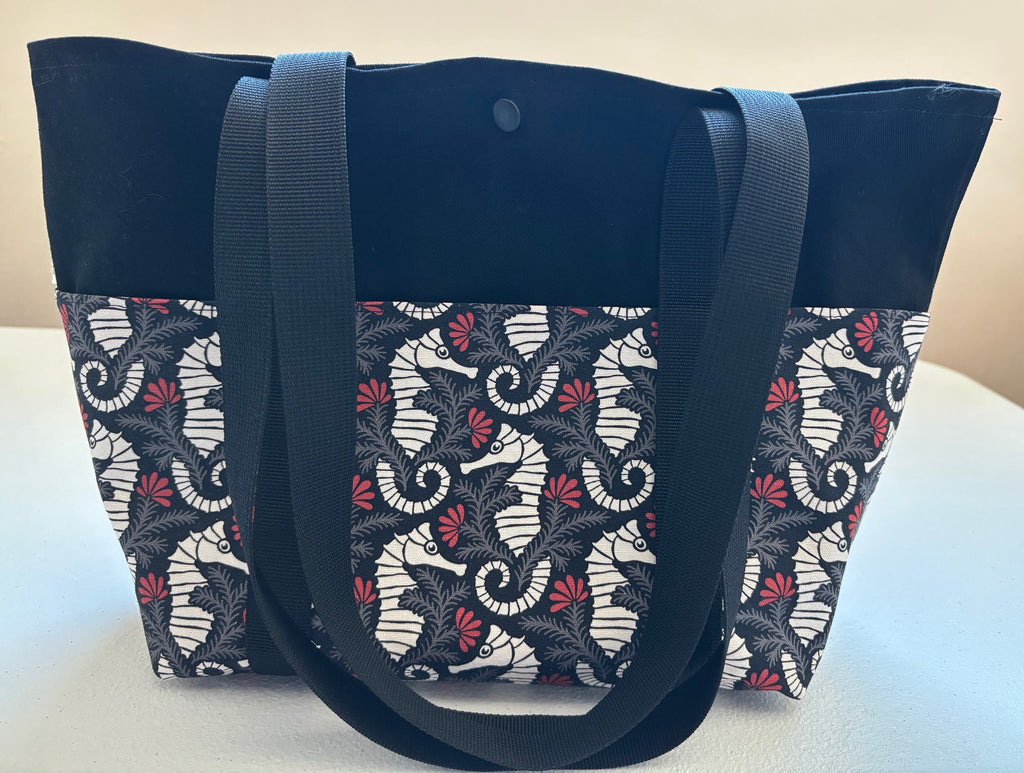 Seahorse purse / small tote bag
