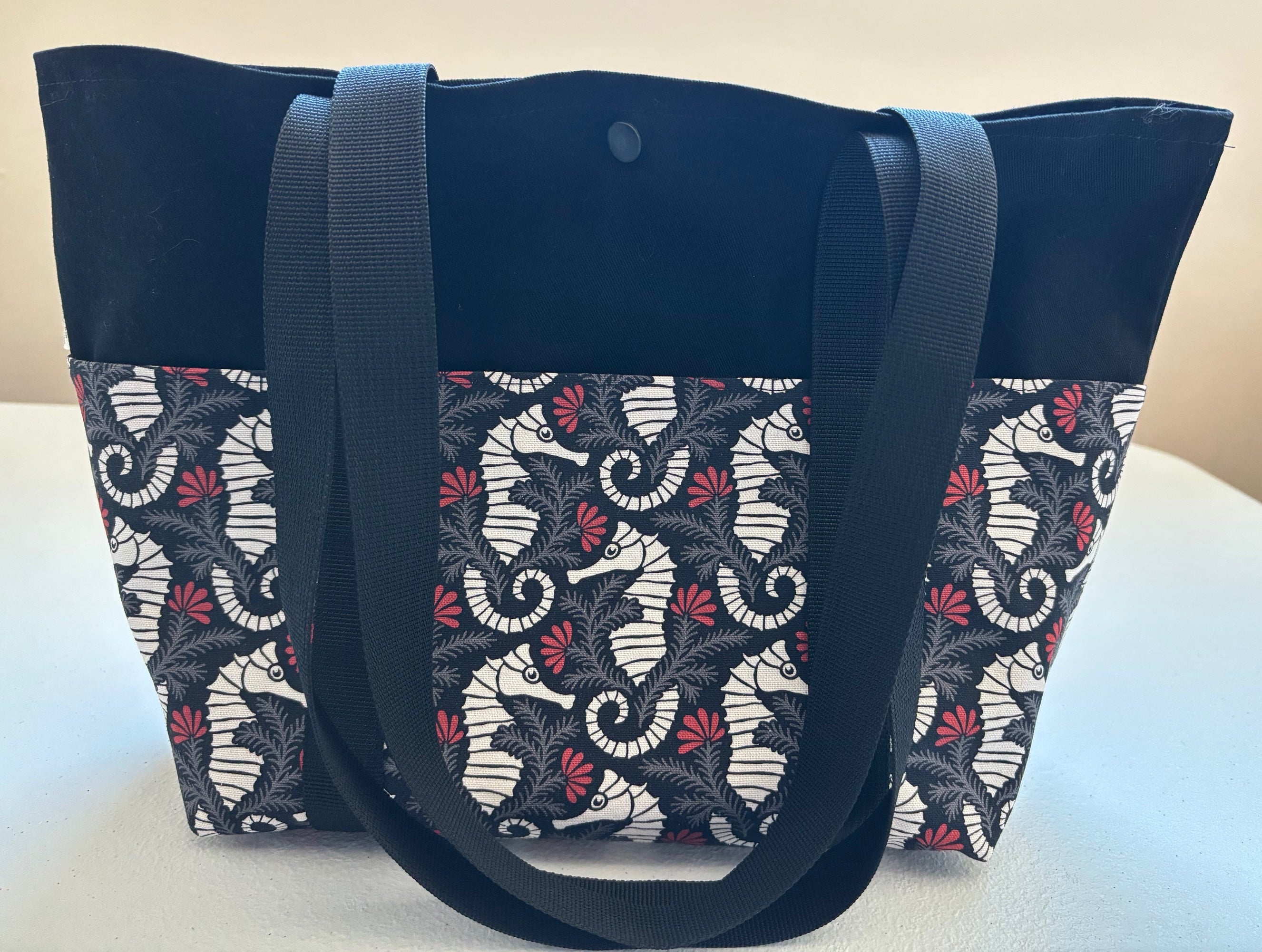 Seahorse purse / small tote bag