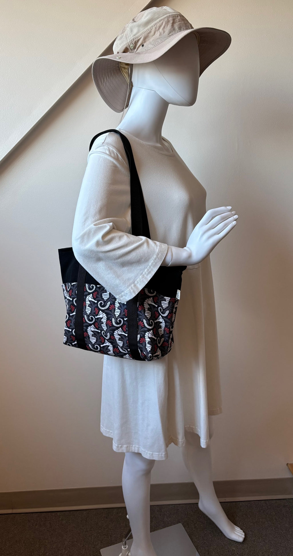 Seahorse purse / small tote bag