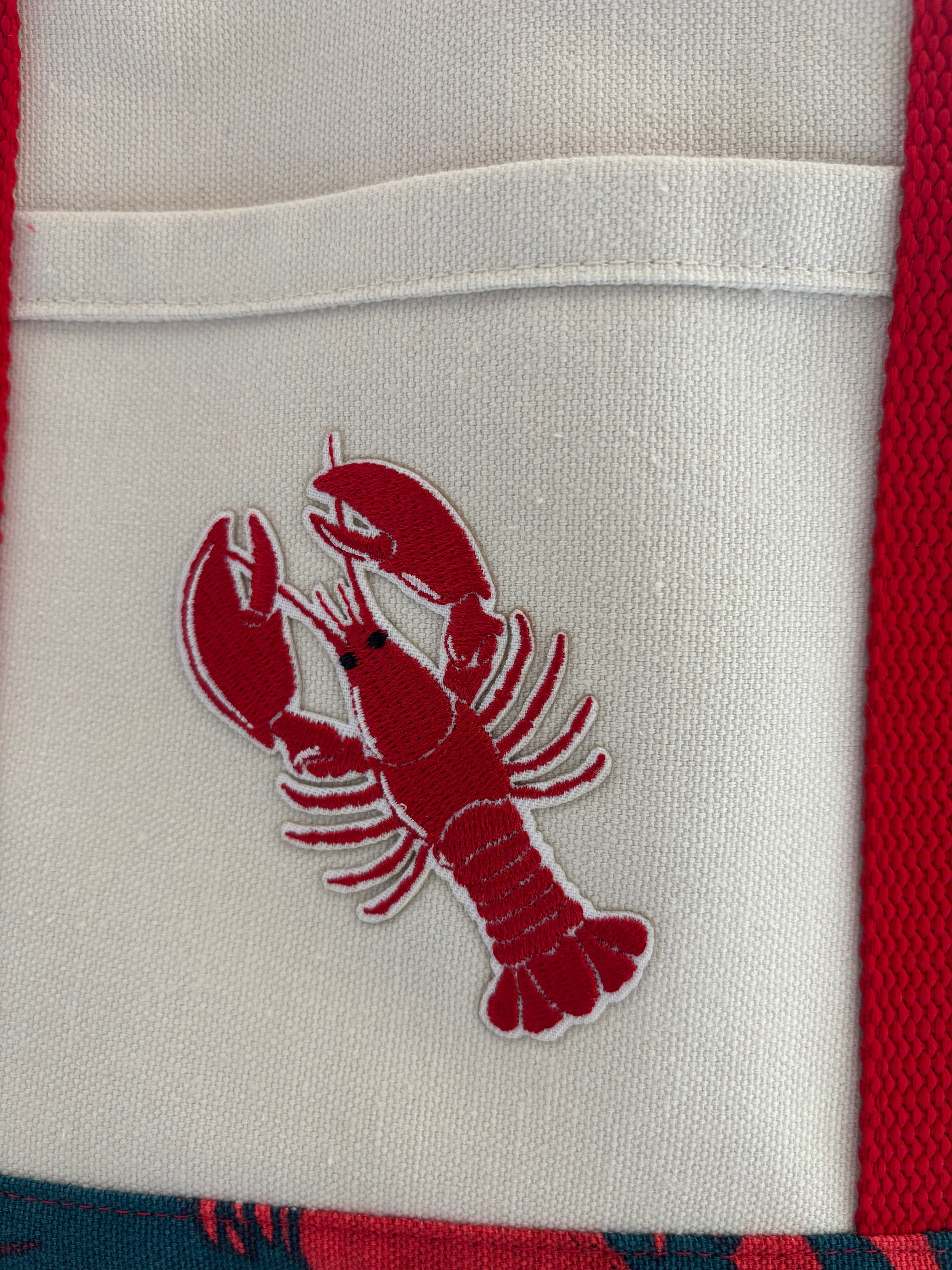 Small LOBSTER Canvas Tote Bag