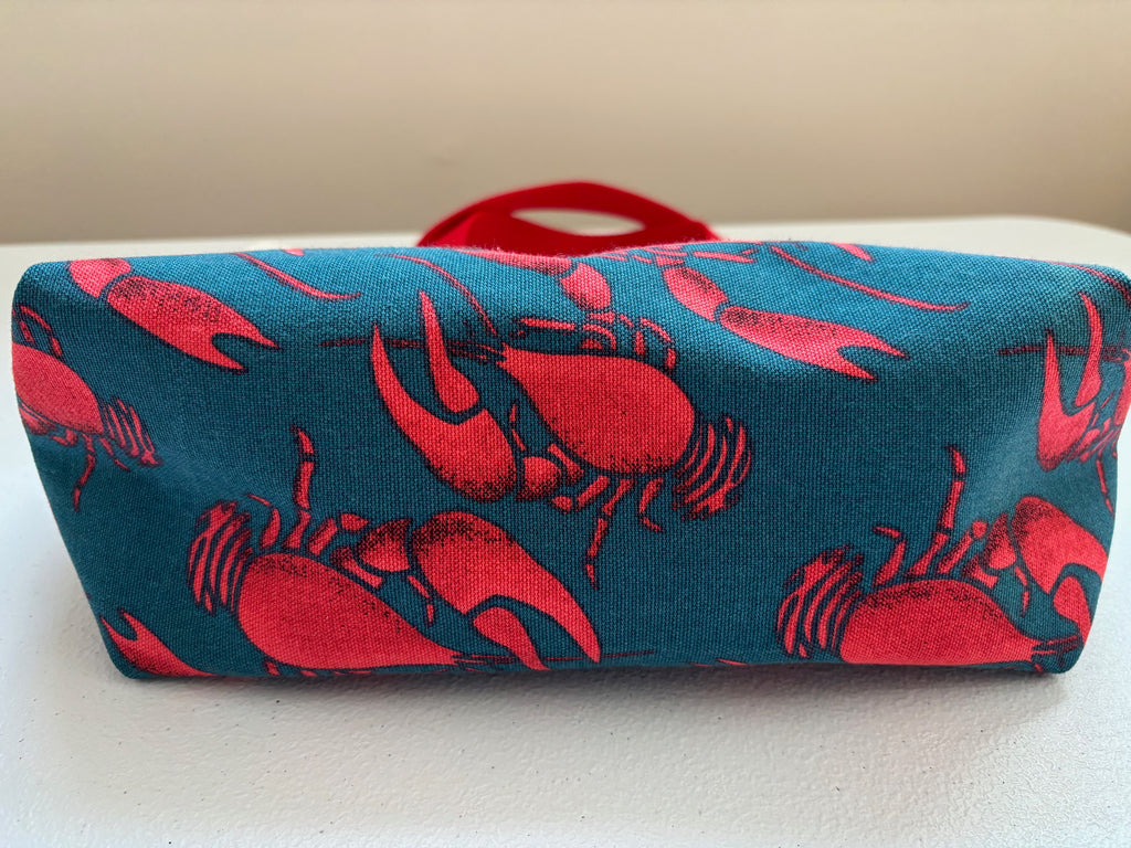 Small LOBSTER Canvas Tote Bag