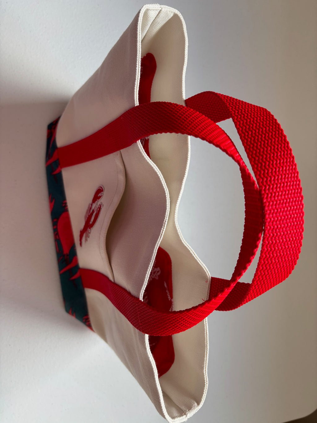 Small LOBSTER Canvas Tote Bag