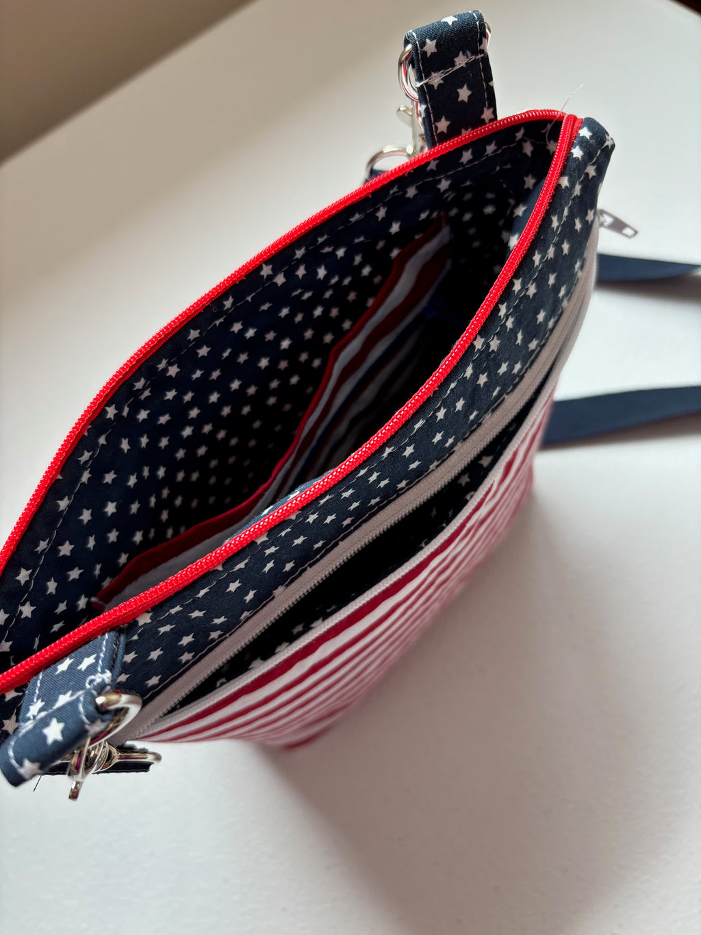Patriotic 5 pocket Crossbody Bag