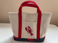 Small LOBSTER Canvas Tote Bag