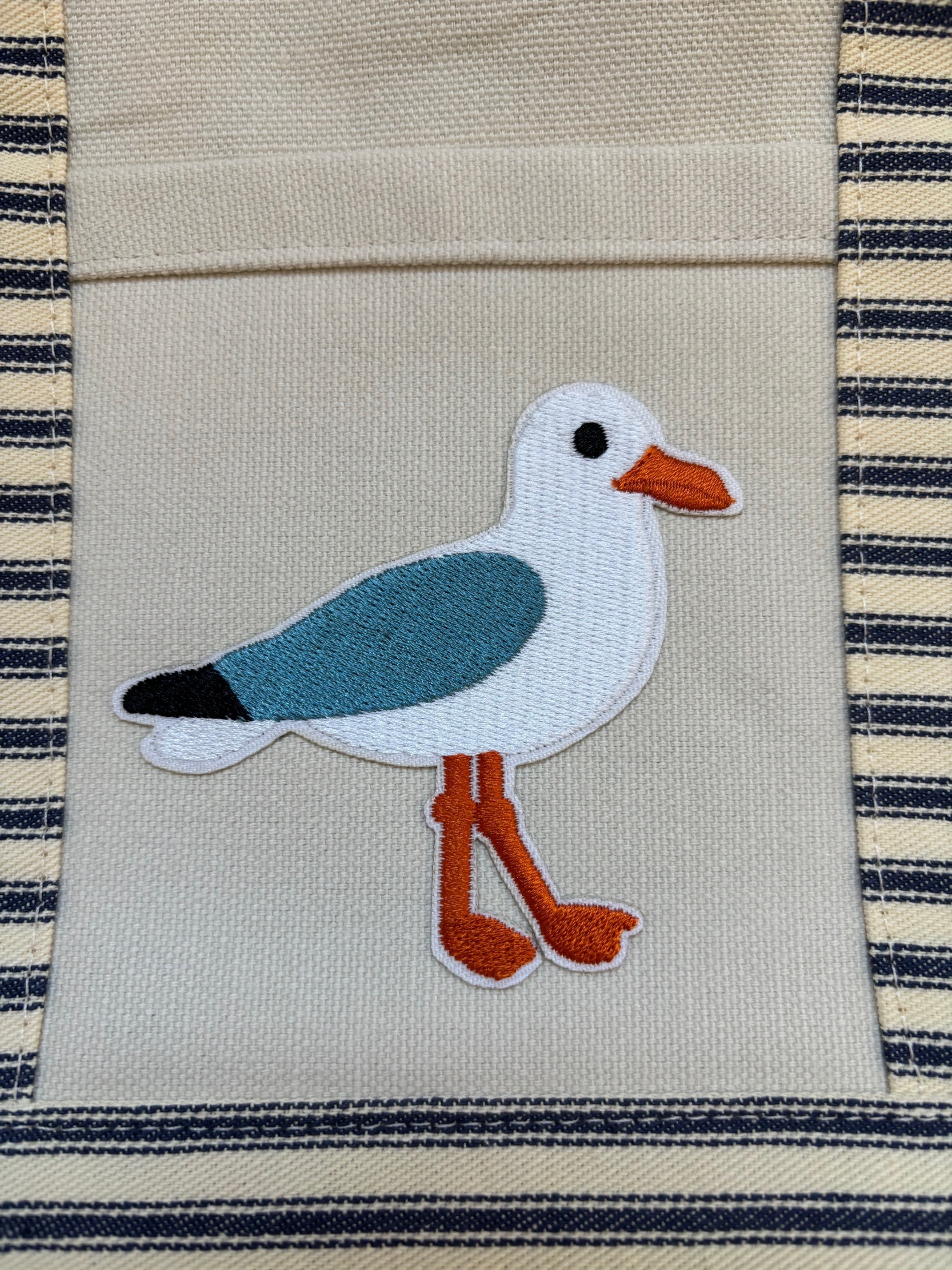 SEAGULL small cotton canvas tote bag