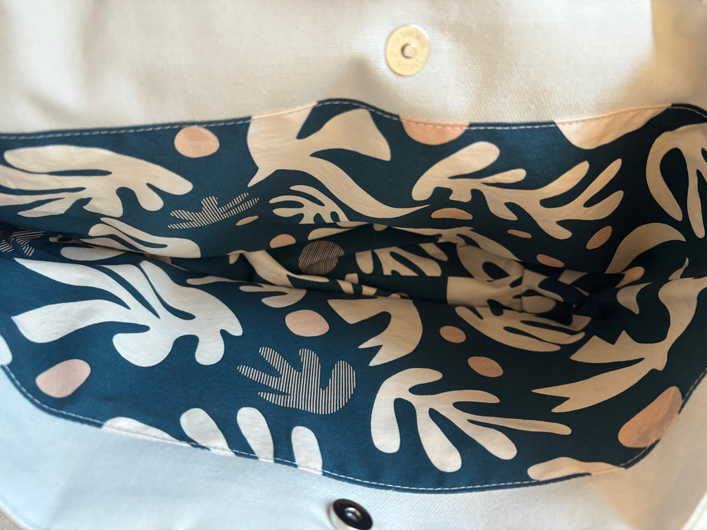SEAGULL small cotton canvas tote bag